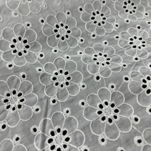 High Class New Fashion Elegant Embroidered Cotton Fabric Online For Dress Garment