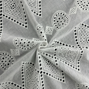 Best Selling New Arrival Product Colombia Embroidered Cotton Fabric By The Yard