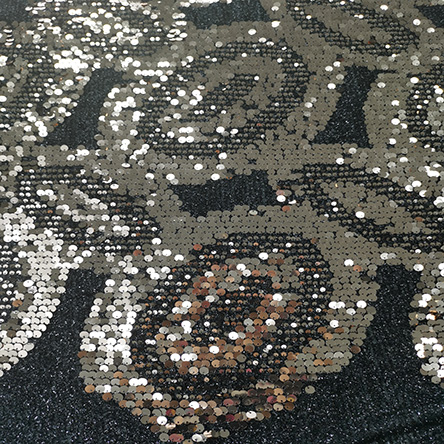 Professional High Class Silver Sequin Material Best Price