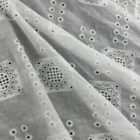 2023 Chile Luxury Design Trader Eyelet Cotton Embroidery Thread For Woman Dress
