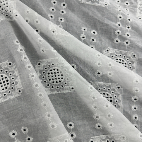 2023 Chile Luxury Design Trader Eyelet Cotton Embroidery Thread For Woman Dress