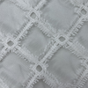 New Fashion White Flower Gorgeous Embroidery Fabric Online for Daily Cloth