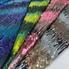 High Quality New Fashion Reversible Sequin Fabric For Bridal Dress