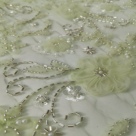 Beautiful New Arrival Elegant Simple Beads Embroidery Designs For Woman Dress