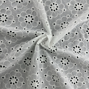 High Class New Fashion Elegant Embroidered Cotton Fabric Online For Dress Garment