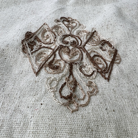 Esse New Arrival Professional Colombia Embroidered Linen Fabric for Garment