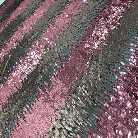 High Quality New Fashion Reversible Sequin Fabric For Bridal Dress