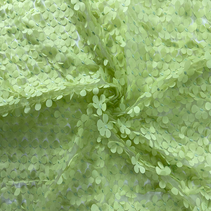 High Class Softer Feeling Floral Embroidered Fabric For Girl Apparel Gown