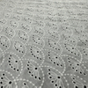 Newest Fashion Design Low Price America White Cotton Fabric with Embroidery For Woman
