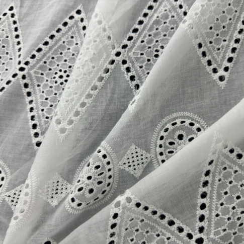 Best Selling New Arrival Product Colombia Embroidered Cotton Fabric By The Yard