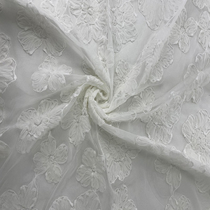 Professional Fast Shipment Embroidered Organza Fabric For Spring And Summer Garment