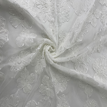 Professional Fast Shipment Embroidered Organza Fabric For Spring And Summer Garment