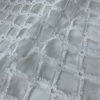 New Fashion White Flower Gorgeous Embroidery Fabric Online for Daily Cloth