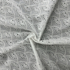 Newest Fashion Design Low Price America White Cotton Fabric with Embroidery For Woman