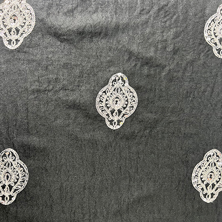 Wholesale Most Popular Chile 100% Polyester Sequin Embroidery Fabric