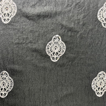 Wholesale Most Popular Chile 100% Polyester Sequin Embroidery Fabric