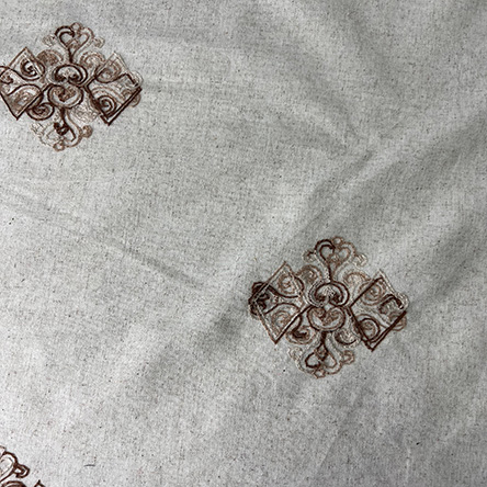 Esse New Arrival Professional Colombia Embroidered Linen Fabric for Garment