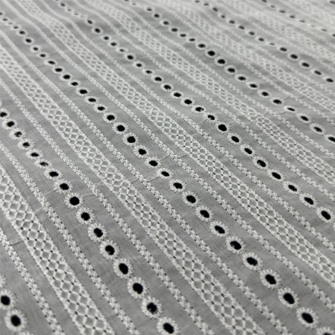 Professional Supplier Comfortable Plain Dyed Cotton Embroidery Material For Daily Garment