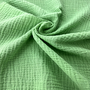 Double Gauze Muslin Fabric 100% Cotton Fabric Bubble Fabric Plain Dyed for Baby Blanket Cloth