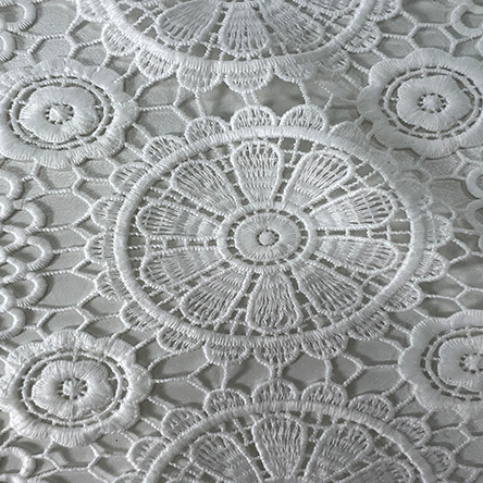 Odm Modern Style Heavy Weight Luxury Embroidery Lace Fabric For Daliy Cloth