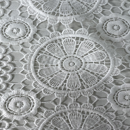 Odm Modern Style Heavy Weight Luxury Embroidery Lace Fabric For Daliy Cloth