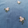 Wholesale 100% Polyester Linen Ground Multicolor Plain Embroidery Fabric 