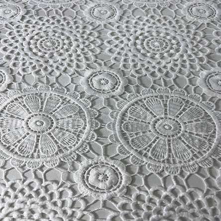 Odm Modern Style Heavy Weight Luxury Embroidery Lace Fabric For Daliy Cloth