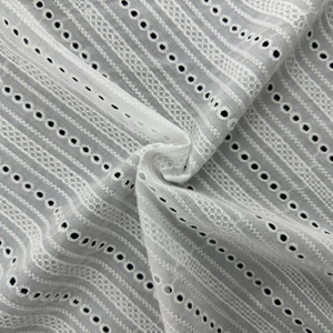 Professional Supplier Comfortable Plain Dyed Cotton Embroidery Material For Daily Garment