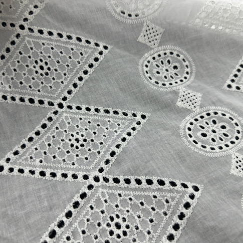 Best Selling New Arrival Product Colombia Embroidered Cotton Fabric By The Yard