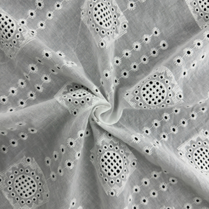 2023 Chile Luxury Design Trader Eyelet Cotton Embroidery Thread For Woman Dress