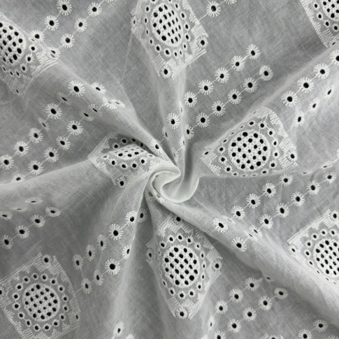 2023 Chile Luxury Design Trader Eyelet Cotton Embroidery Thread For Woman Dress