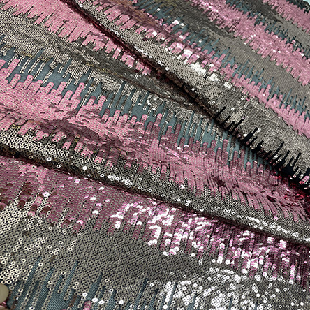 High Quality New Fashion Reversible Sequin Fabric For Bridal Dress