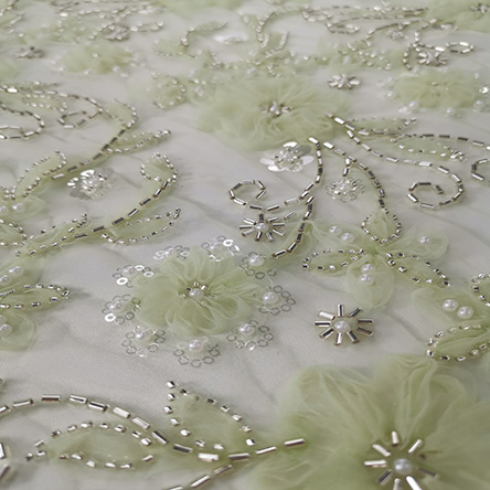 Beautiful New Arrival Elegant Simple Beads Embroidery Designs For Woman Dress