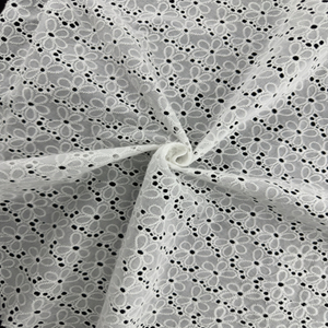 Manufacturer Custom Design Luxury Cotton Embroidery Fabric Online For Daily Dress