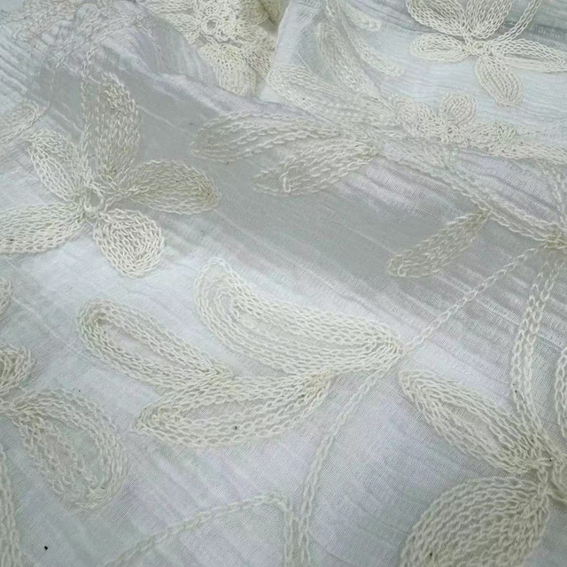 SNG-24026 Machine Chain Embroidery Fabric Wholesale