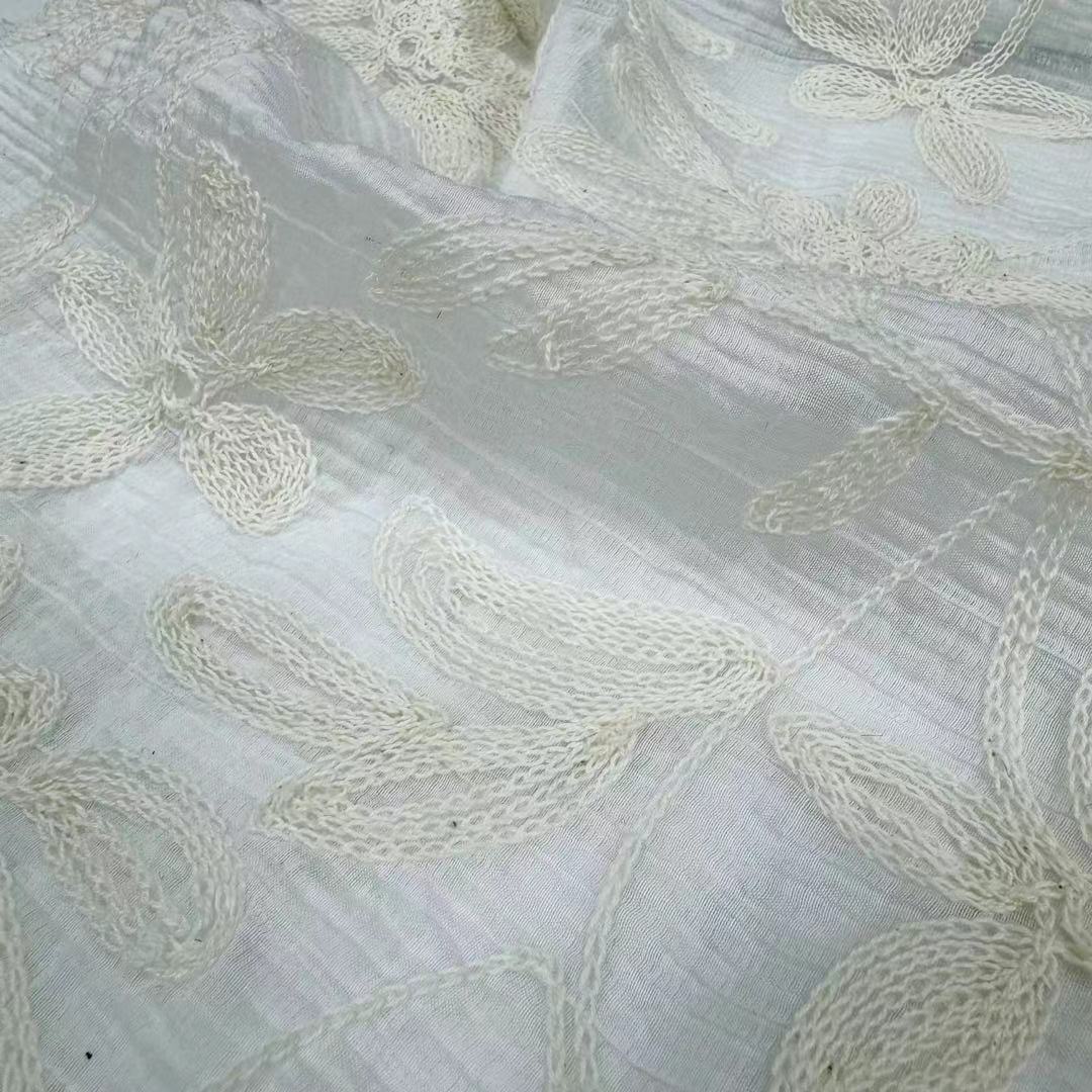 SNG-24026 Machine Chain Embroidery Fabric Wholesale