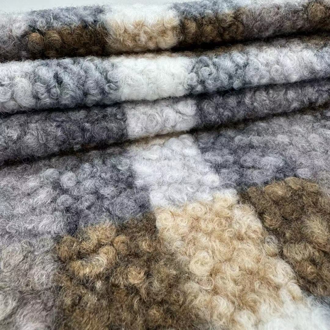 FZ-24065 Printed 100% Poly High Quality Knitted Fleece Fabric