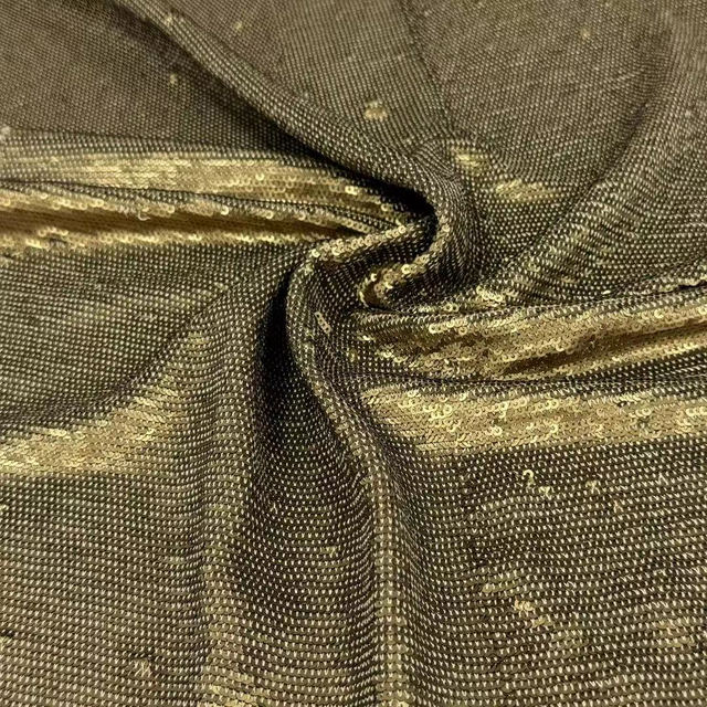 SNP-24001G High Quality Sequins Embroidery Fabric
