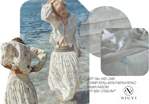 HD-340 Plain Embroidery Fabric Wholesale