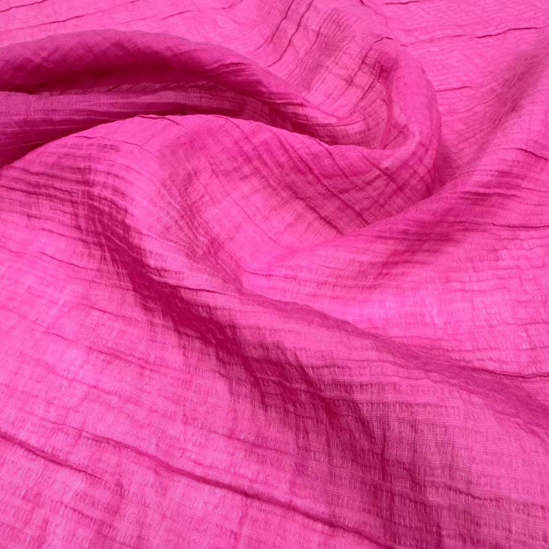 FSP-24004 Dyed Crepe Woven Fabric Wholesale for daisy wear