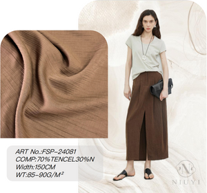 FSP-24081 Dyed Tencel/Nylon Woven Fabric Wholesale manufacturer
