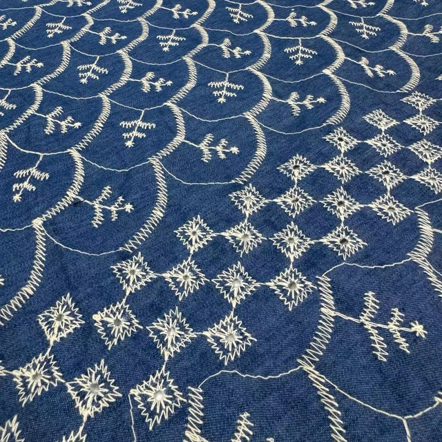 DEN-007 Embroidery Denim Fabric