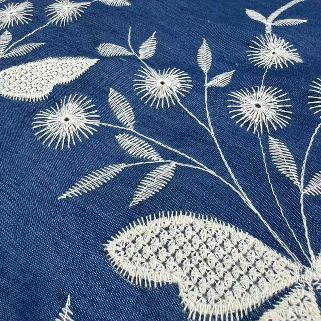 DEN-004 Embroidery Denim Fabric