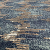DEN-021 Machine Sequins Embroidery Denim Fabric