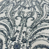 XRD-24176 Tulle with Machine Beads Embroidery Fabric