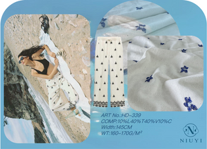 HD-339 Plain Embroidery Fabric Wholesale