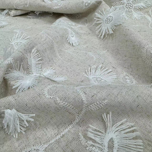HDX-24009 3D Embroidery Fabric Wholesale