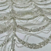 XRD-24107 Tulle with Machine Beads Embroidery Fabric