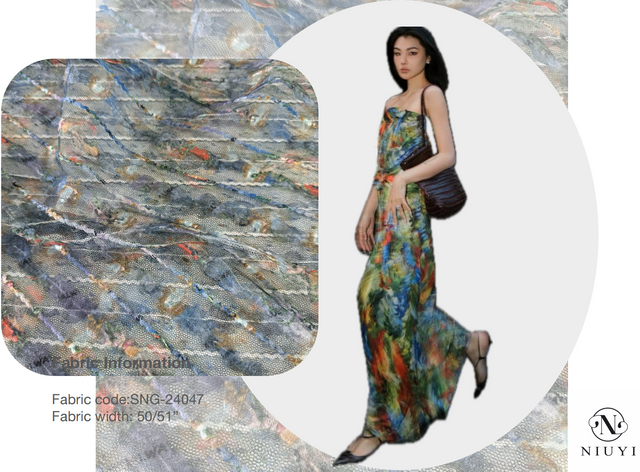 SNG-24047 High Quality Multicolor Embroidery Fabric 2025 Wholosale Manufacturer