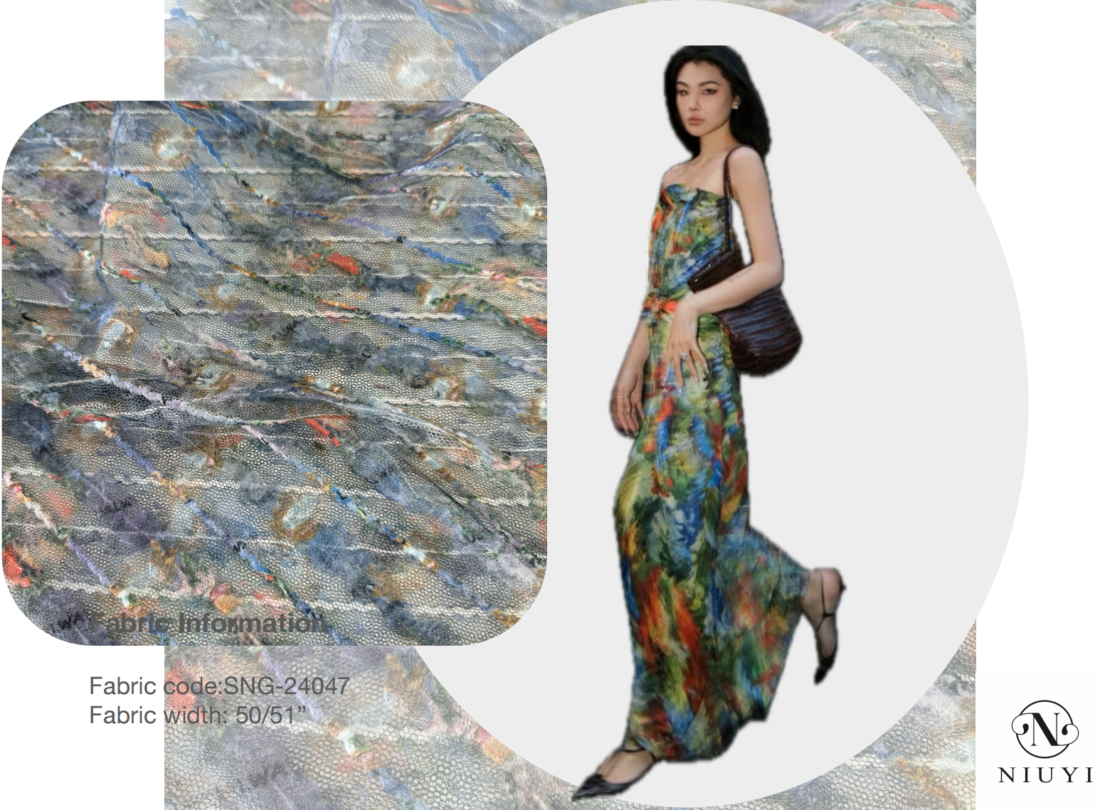 SNG-24047 High Quality Multicolor Embroidery Fabric 2025 Wholosale Manufacturer